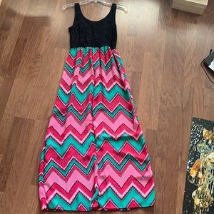 Hypnotik Chevron maxi dress